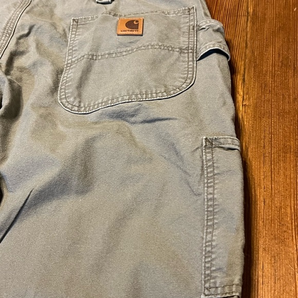 Carhartt‎ Men’s Green Khaki Work Pants Size 38 - Picture 6 of 7